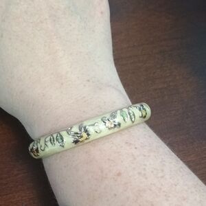 Floral Bangle Bracelet